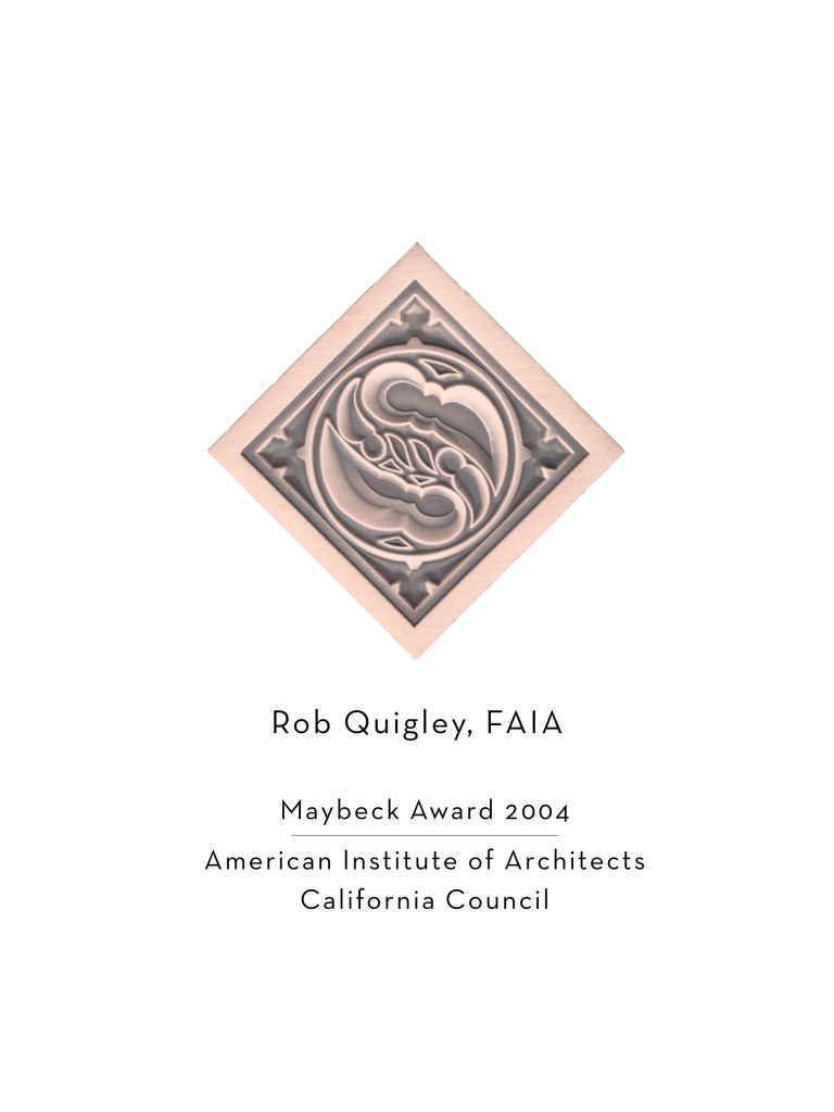Maybeck Award Rob Quigley